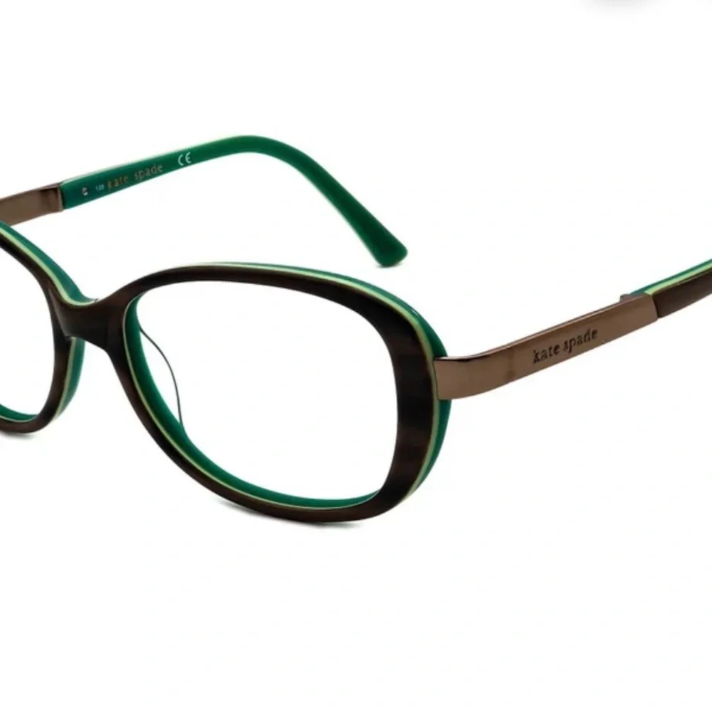 NEW Kate Spade Eyeglasses Marsha OJUR Brown/Green B-shape frame 135